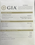14k White Gold .87ct G VS2 Princess Cut/.65ct F VS2 Round Diamond Engagement Ring Certified By GIA # 14663639
