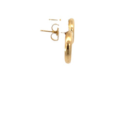 14k Yellow Gold .25ct E VS2 Round Diamond Tension Setting and Floating Diamond Earrings 6.2 gram