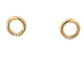 14k Yellow Gold .25ct E VS2 Round Diamond Tension Setting and Floating Diamond Earrings 6.2 gram