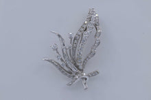 Load image into Gallery viewer, Ladies Vintage Platinum Diamond Brooch and Necklace