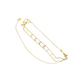 Ladies 14k Yellow Gold Adjustable Arrow Choker necklace