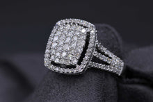 Load image into Gallery viewer, Ladies 18k white gold Diamond Pave set ring