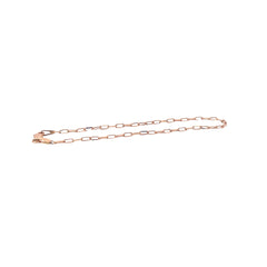 14k Rose Gold Paperclip link Bracelet 1.95mm