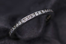 Load image into Gallery viewer, Ladies 14k white gold diamond eternity ring