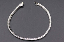 Load image into Gallery viewer, Ladies 14k white gold diamond tennis bracelet