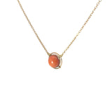 18k Yellow Gold Coral Necklace