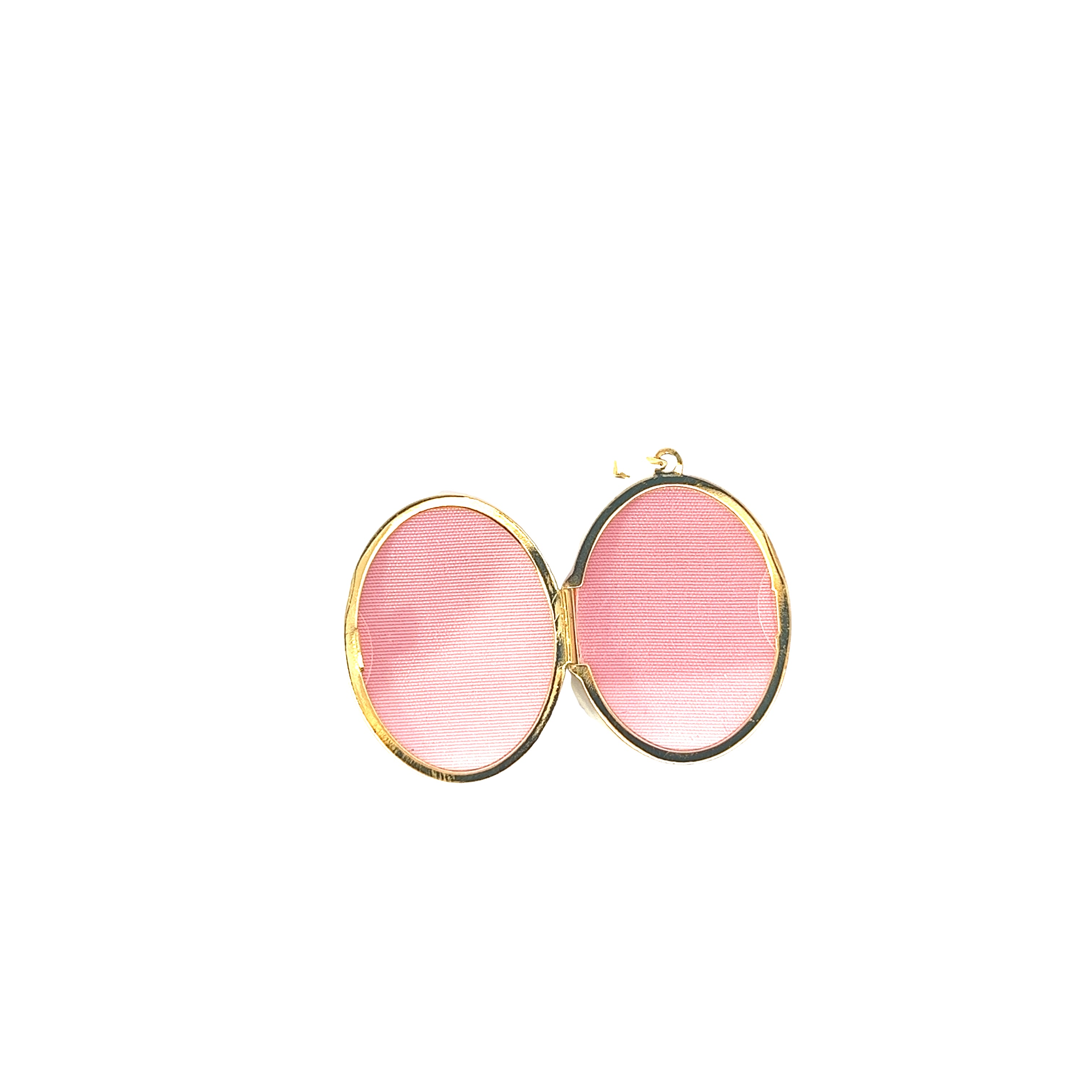 14k Yellow Gold Oval Locket Pendant 4.2 gram