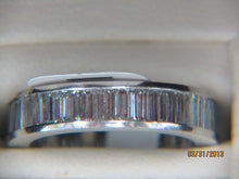 Load image into Gallery viewer, Ladies Platinum Baguette shaped diamond eternity ring