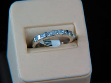 Load image into Gallery viewer, Ladies 18k white gold Diamond princess cut ring