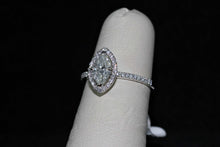 Load image into Gallery viewer, Ladies 18k white gold Marquise shaped diamond ring