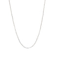 14k White Gold Diamond Cut Beaded Chain 4.9 gram