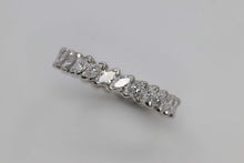 Load image into Gallery viewer, Ladies platinum Marquise shaped eternity ring