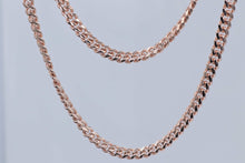 Load image into Gallery viewer, Mens 14k rose gold Cuban link necklace