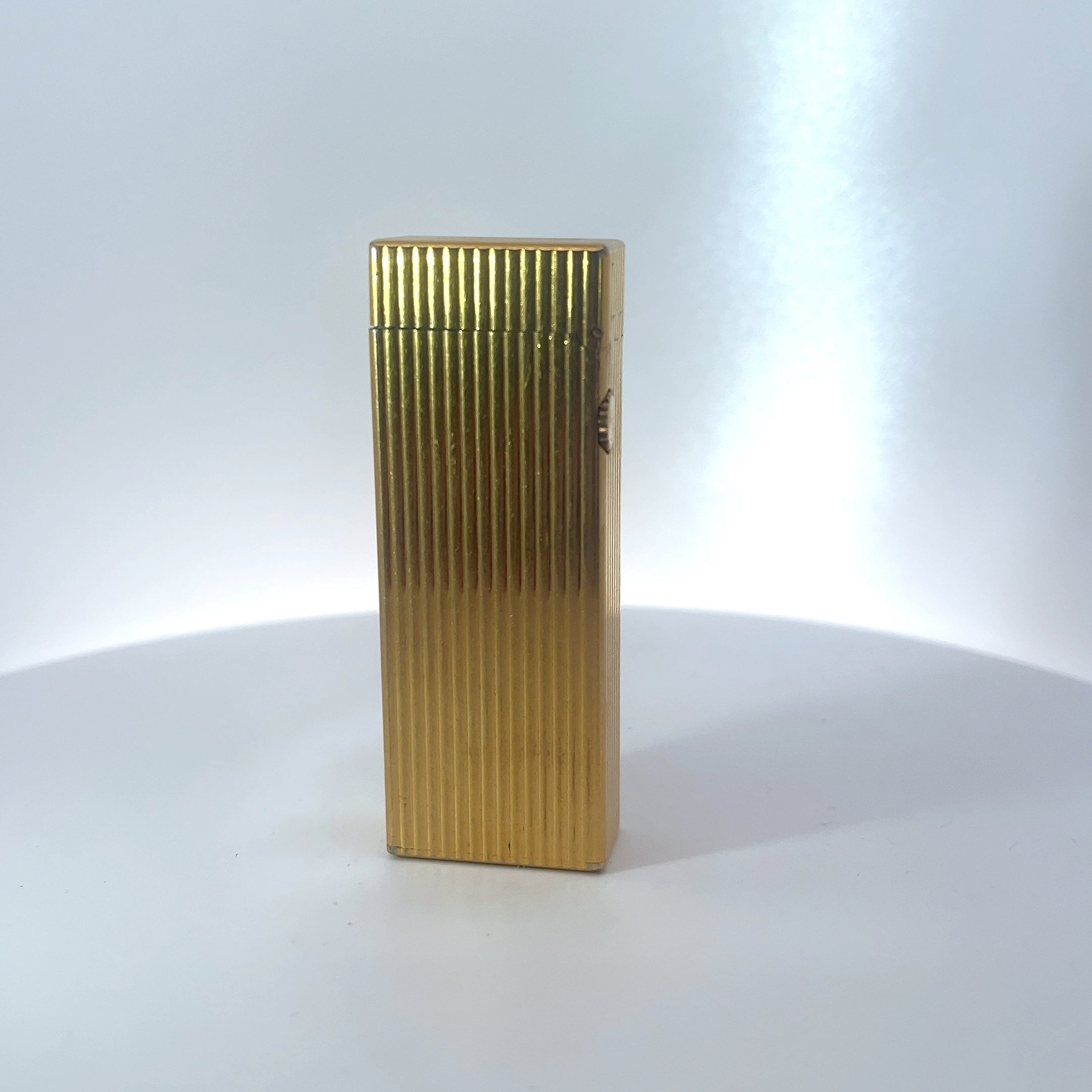 Pre-Owned Vintage Dun Hill Gold Plated Grooved Lighter