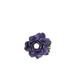 Tiffany & Co. Antique 14kt Gold, Purple Enamel Flower Pendant Brooch with Diamond