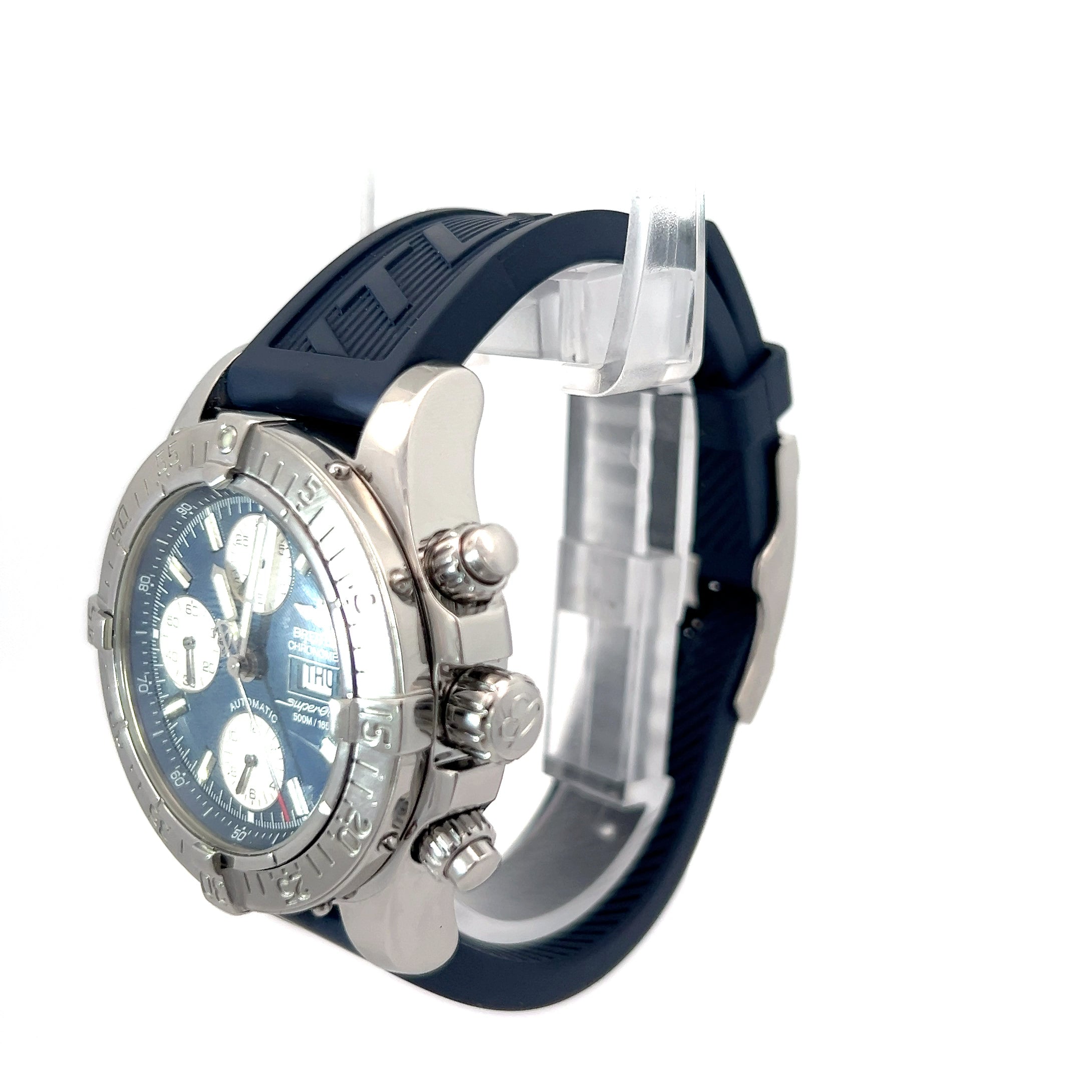 Pre-owed Breitling Super Ocean Stainless Steel Chronograph Watch