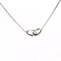 Pre-Loved 18k White Gold and Sterling Silver Ippolita Interlocking Necklace 18" inch