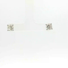 14k White Gold 2.00ct I I1 Round Diamond Stud Earrings