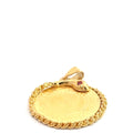 22k Yellow Gold 1964 Turkish Coin with Snake Frame with Round Ruby Eyes 6.6 grams