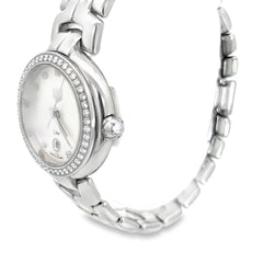 Pre-Loved Tag Heuer Link/ 11 Hour Mark Diamonds and Diamond Bezel / 34mm/ Stainless Steel Watch
