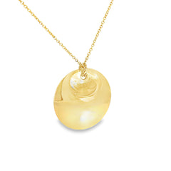 Pre-loved Tiffany & Co. Elsa Peretti 18k Yellow Gold Disc Pendant Necklace