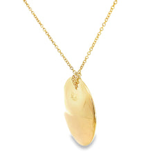 Pre-loved Tiffany & Co. Elsa Peretti 18k Yellow Gold Disc Pendant Necklace