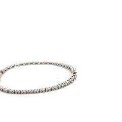 14k White Gold 2.00ct G VS2 Round Diamond Baby Graduated Tennis Bracelet 5.5" inch Long