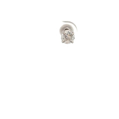 14k White Gold .50ct G SI1 Round Single Diamond Stud Earring