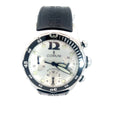 Pre-Owned Corum Bubble Watch /White Dial / Automatic/ Black Rubber Band /Year 2000