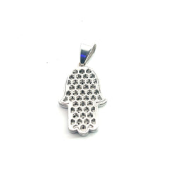 14k White Gold 1.50ct G VS2 Round Diamond Khamsa Pendant