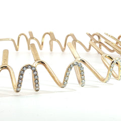 14k Yellow Gold 2.21ct G VS2 Round Diamond Tiara