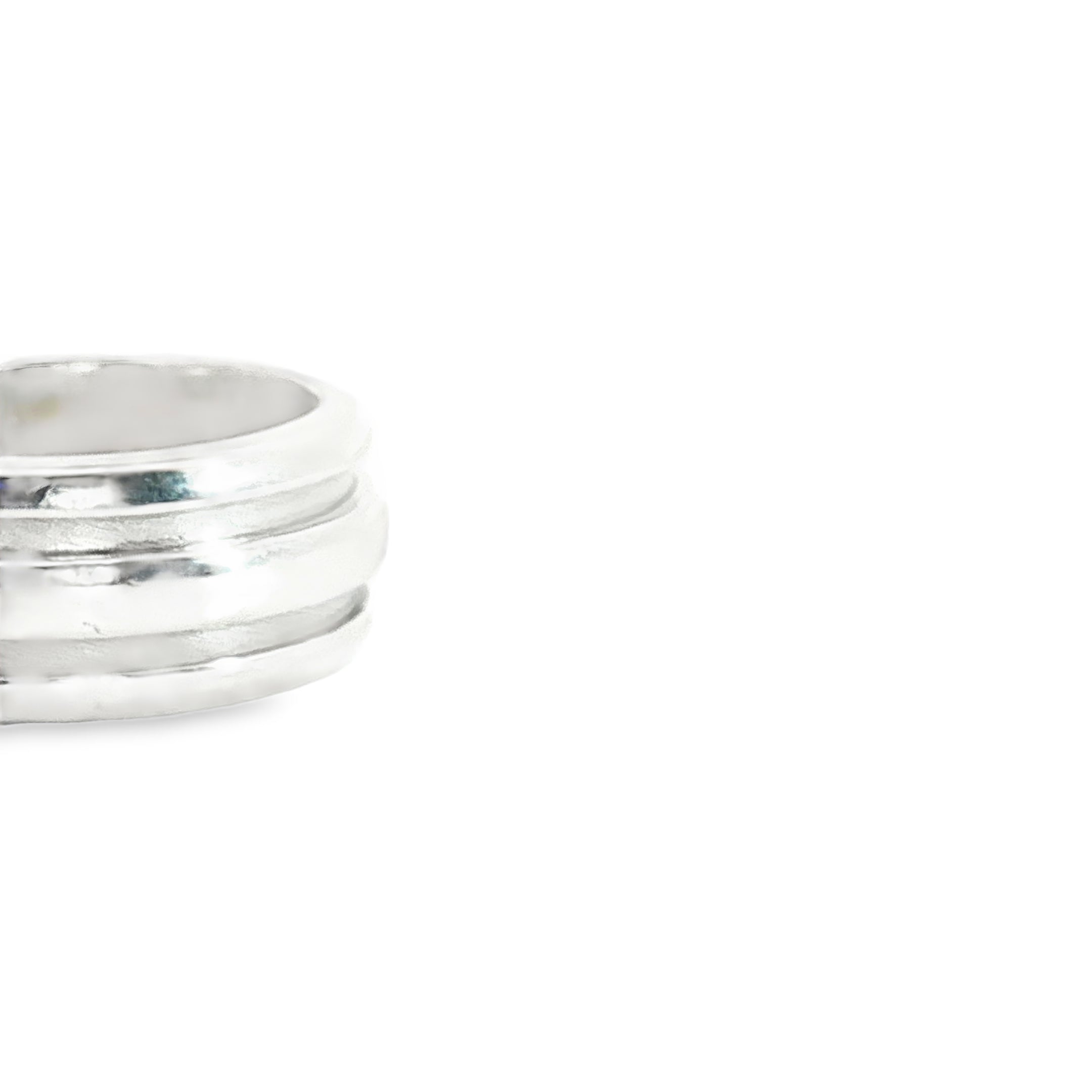 Pre-Loved Tiffany & Co. Vintage 925 Silver Grooved Ring Size 6