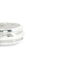 Pre-Loved Tiffany & Co. Vintage 925 Silver Grooved Ring Size 6