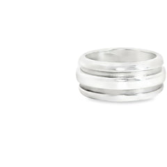Pre-Loved Tiffany & Co. Vintage 925 Silver Grooved Ring Size 6
