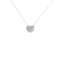 14k White Gold 1.00ct G SI2 Round Diamond Heart Pendant