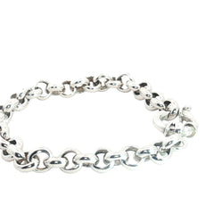 Sterling Silver 16.9 gram Oval Link Bracelet 8mm 7"inch