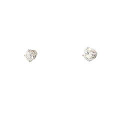 14k White Gold 1.50ct G VS2 Round Diamond Stud Earrings
