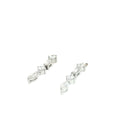 14k White Gold 2.00ct F VS2 Marquise, Emerald Cut, Round Diamond Dangle Earring Jackets (For Stud Earrings)