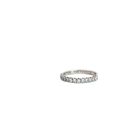 14k White Gold .50ct F VS2 Round Diamond Wedding Band