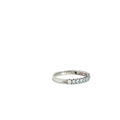 14k White Gold .50ct F VS2 Round Diamond Wedding Band