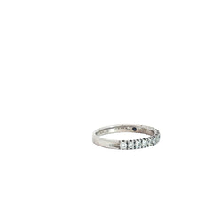 14k White Gold .50ct F VS2 Round Diamond Wedding Band
