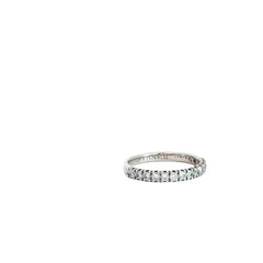14k White Gold .50ct F VS2 Round Diamond Wedding Band