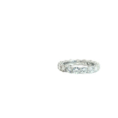Platinum 3.60ct E VS2 Round Diamond Eternity Ring Size 7