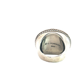 Pre-Loved David Yurman Star Ruby and Diamond Midnight Mélange Ring Size 7