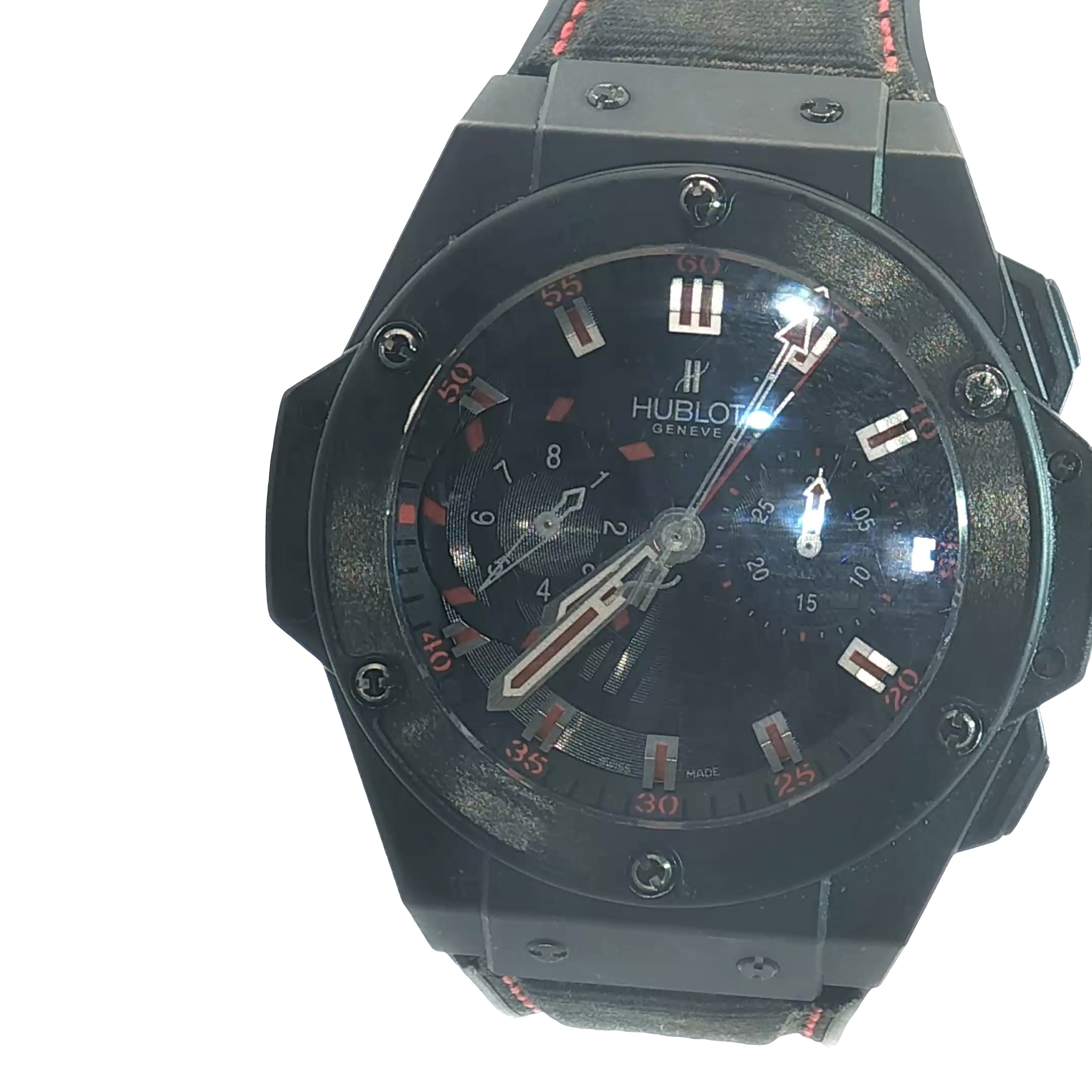 Pre-Owned Hublot Magic Chronograph Black Ceramic Watch
