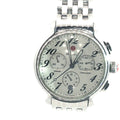 Pre-Owned Michele Fluette Diamond Bezel Chronograph Stainless Steel Woman Watch