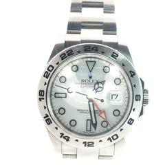 Pre-Owned Explorer ll White Polar Dial Rolex Watch /Oyster Band / 42mm /Stainless Steel/ White Dial / Automatic Movement