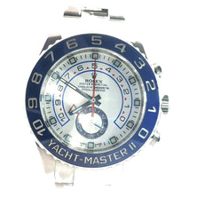 Pre-Owned Yacht Master ll  Rolex Watch/ Stainless Steel/ White Dial / Blue Bezel / Date