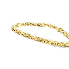 14k Yellow Gold Byzantine Bracelet 24.3 Gram