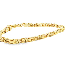 14k Yellow Gold Byzantine Bracelet 24.3 Gram